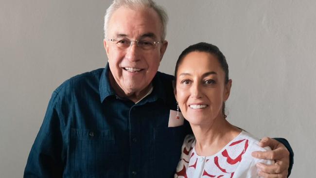 El gobernador de Sinaloa, Rubén Rocha Moya, y Claudia Sheinbaum.