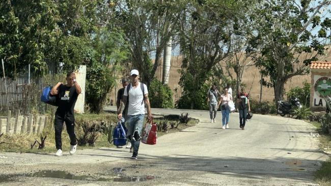 Salida de presos de la cárcel La Lima, en La Habana.