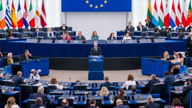 Sesión del Parlamento Europeo en Estrasburgo.