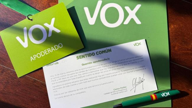 Papelería de Vox.