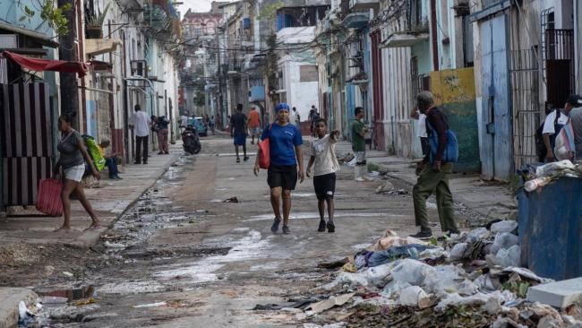 Una calle de La Habana.