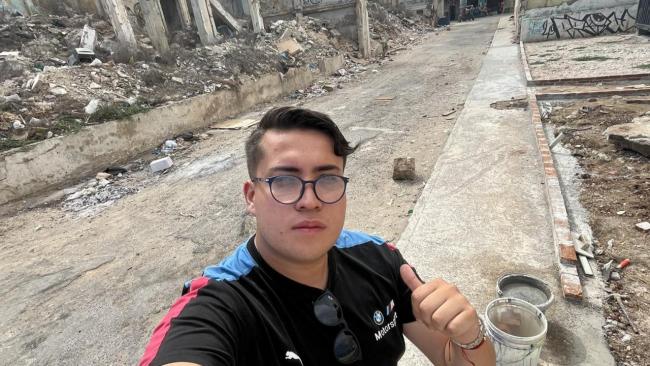 El activista colombiano Daniel Maldonado en La Habana.