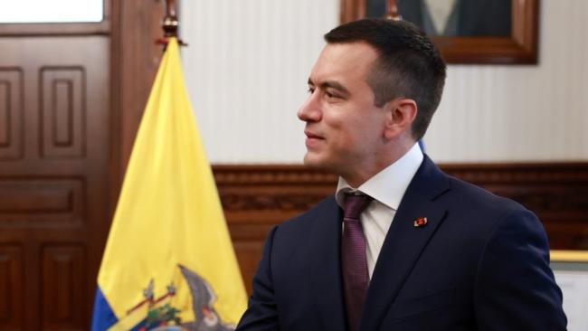El presidente de Ecuador, Daniel Noboa.
