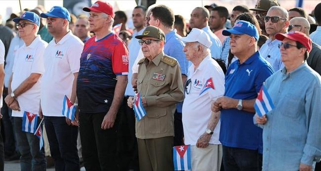 Miguel Díaz-Canel y miembros de la cúpula del régimen cubano.