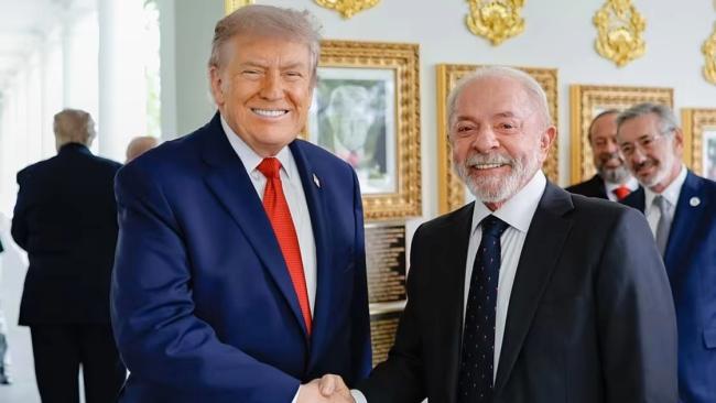 Donald Trump y Lula da Silva en la Casa Blanca.