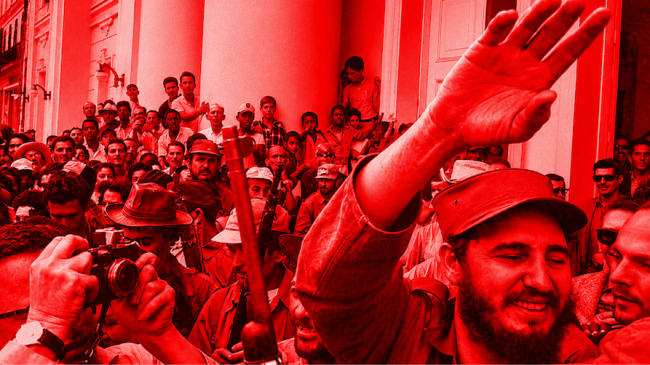 Fidel Castro en la 'Caravana de la Libertad', enero de 1959.