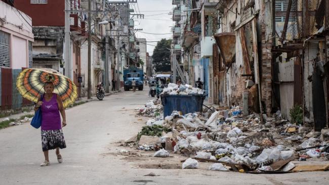Una calle de La Habana.