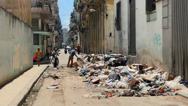 Una calle de La Habana.