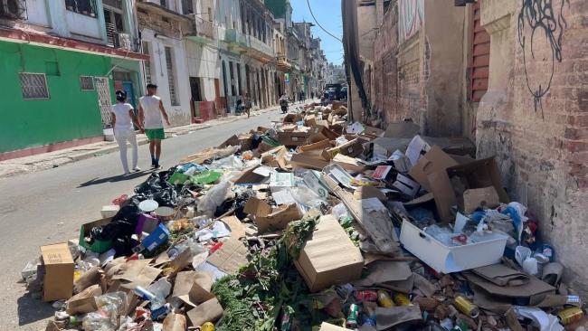 Una calle de La Habana.