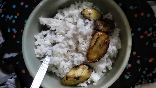 Un plato de comida en Cuba.