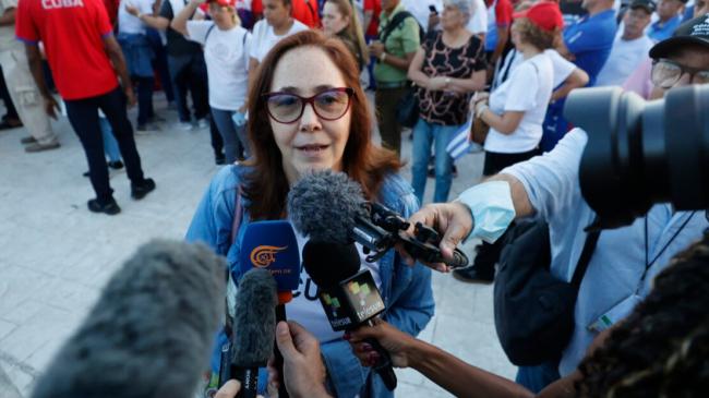 Mariela Castro en La Habana el 22 de mayo.