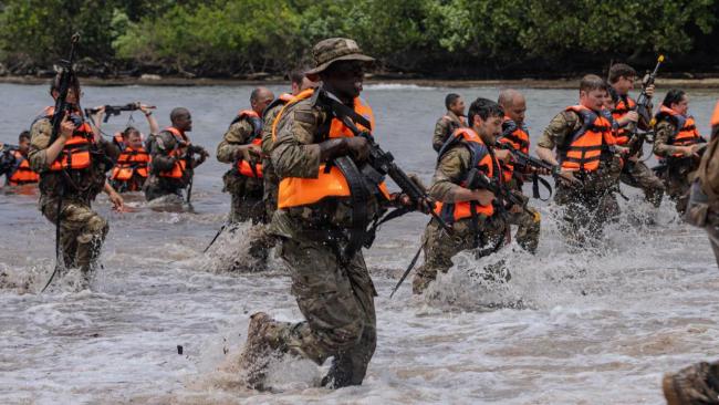 Entrenamiento de militares del Comando Sur de EEUU.