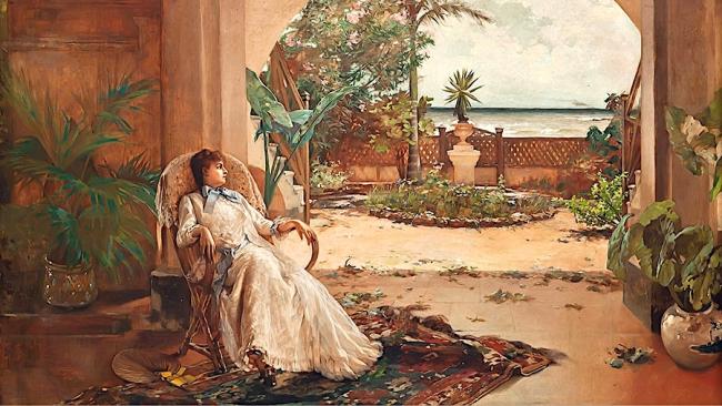 'La siesta' de Guillermo Collazo, 1888.
