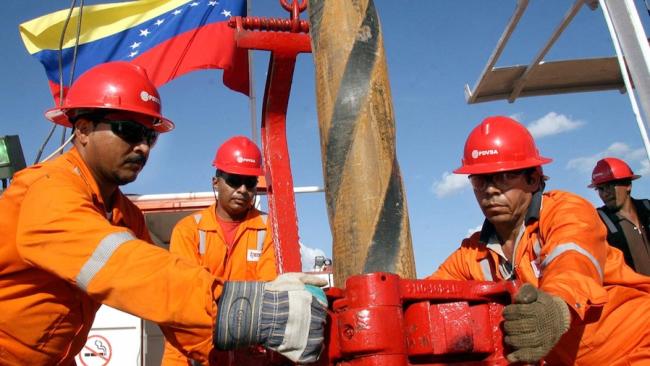 Trabajadores de PDVSA.