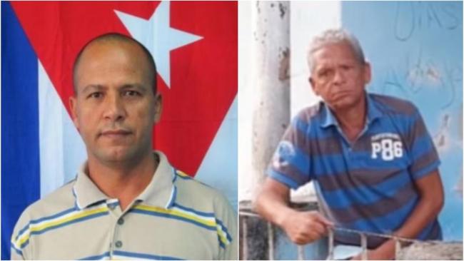 Los presos políticos cubanos Alexander Verdecia y Walfrido Rodríguez.