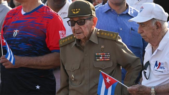 Raúl Castro en la celebración del Primero de Mayo, 2026.