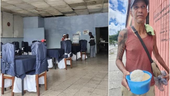 Comedor del SAF en Santiago de Cuba.
