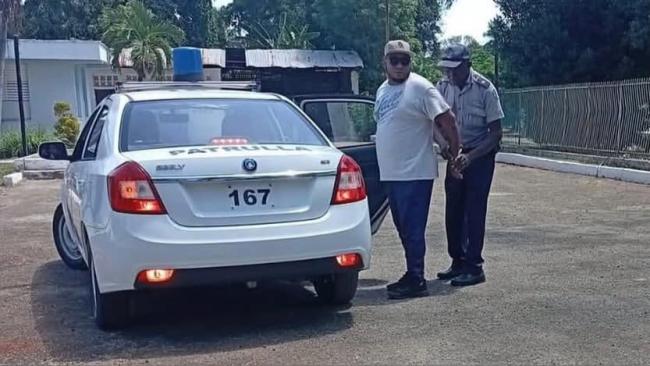 Arresto del rapero Andrés Matos Alcántara.