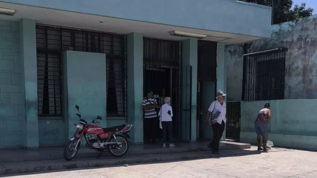 El banco asaltado en Lawton.