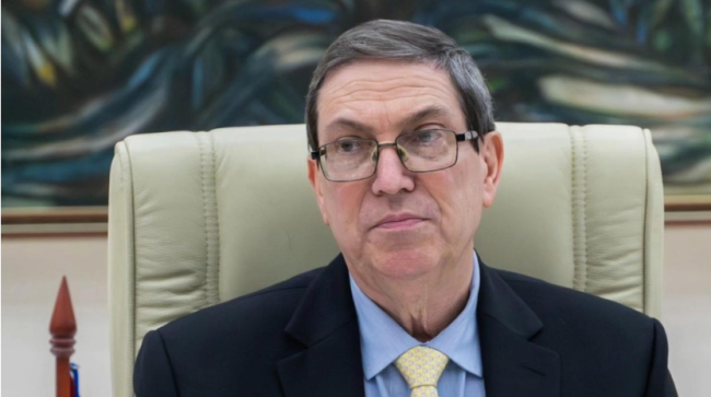 Bruno Rodríguez, ministro de Relaciones Exteriores del régimen cubano.