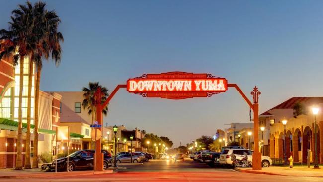 Centro de la ciudad de Yuma, Arizona.