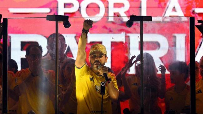 Abelardo de la Espriella en un acto de campaña.
