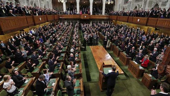Una sesión del Parlamento de Canadá.