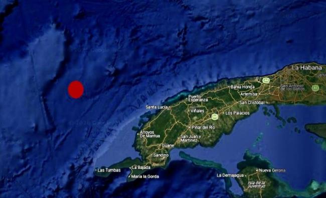 Zona del epicentro del terremoto.