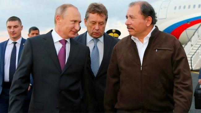 Vladimir Putin y Daniel Ortega.