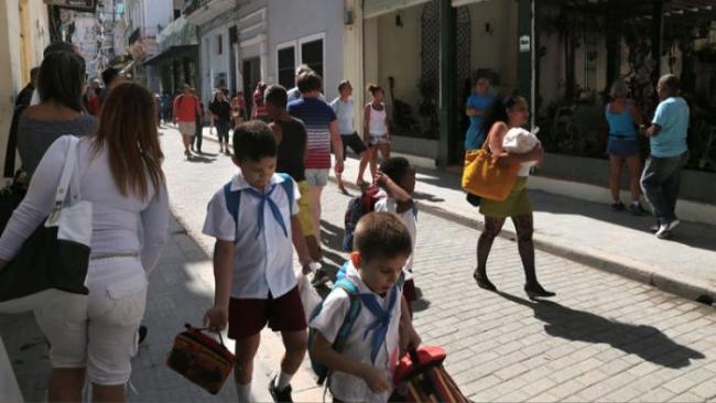 Una calle cubana en 2017.