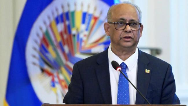 El secretario general de la OEA, Albert Ramdin.