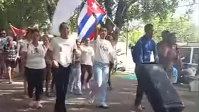 Peregrinación evangélica en Cabaiguán.