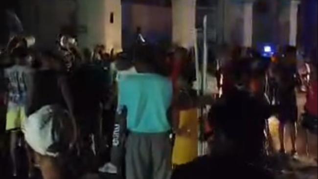 Protesta de este martes en La Habana.