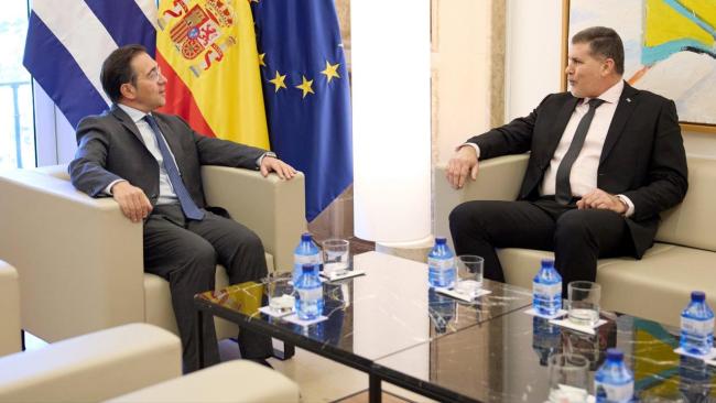 José Manuel Albares y Oscar Pérez-Oliva Fraga
