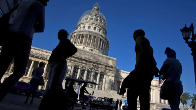 El Capitolio Nacional durante su última restauración.