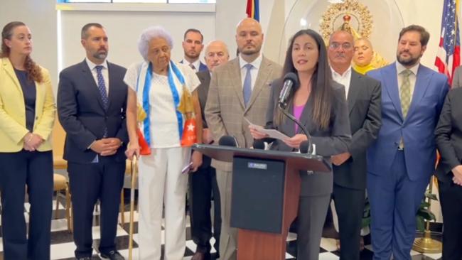 Anuncio del acuerdo con la Asociación de Abogados Cubano-Americanos. 