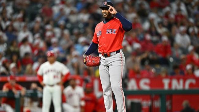 Aroldis Chapman en una de sus salidas.