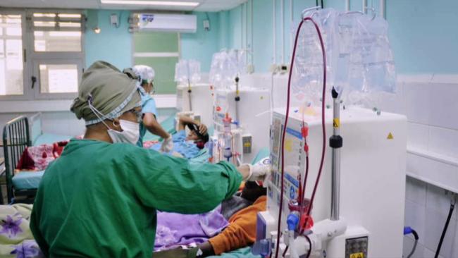 Hemodiálisis en el Hospital General de Guantánamo.