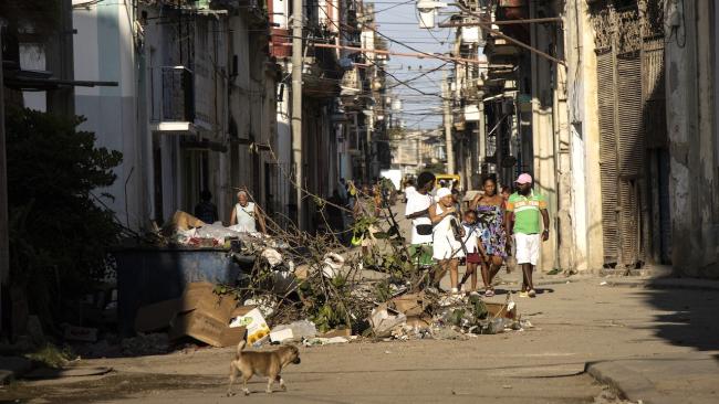 Una calle de La Habana.