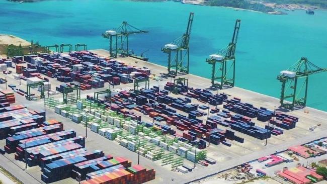 Terminal de contenedores de Mariel, en Cuba.