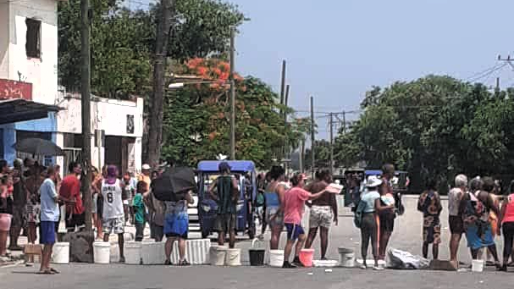 Protesta en Mantilla, La Habana.