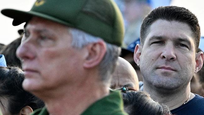 Raúl Guillermo Rodríguez Castro y Díaz-Canel en La Habana.