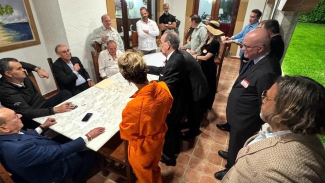 Reunión de la Cámara Nacional de Comercio Cubano-Americana en Miami.