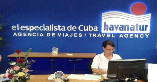 Oficina de la agencia estatal Havanatur.