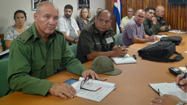 Reunión del Órgano de la Defensa Civil en Matanzas.
