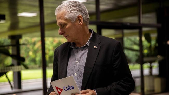 El gobernante cubano Miguel Díaz-Canel.