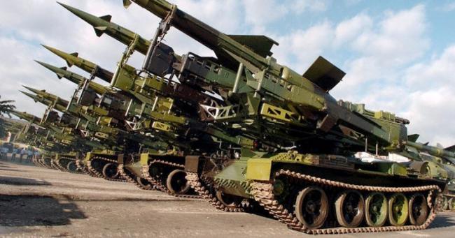 Cohetes de fabricación rusa usados por el aparato militar de Cuba.