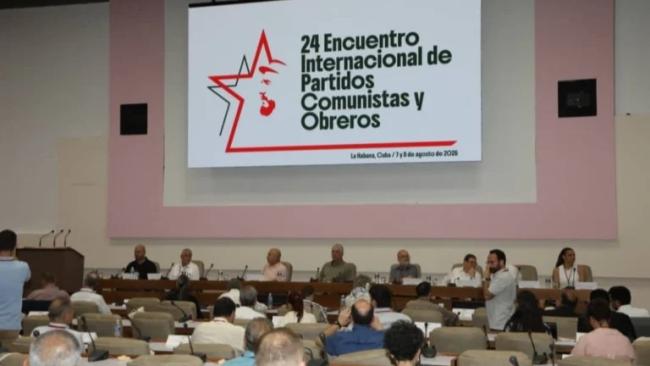 Inauguración del XXIV Encuentro Internacional de Partidos Comunistas y Obreros.