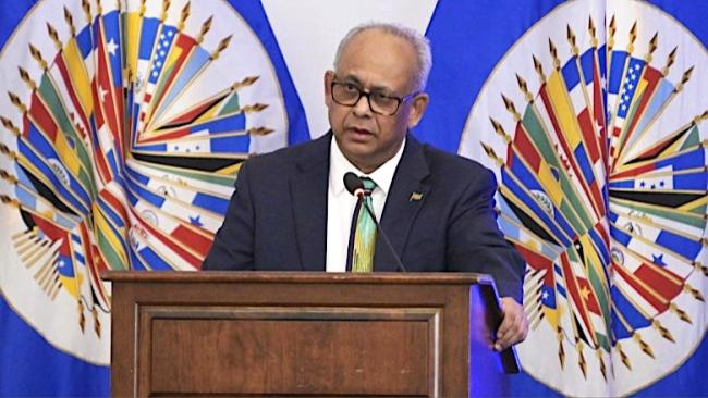 Albert Ramdin, secretario general de la OEA.