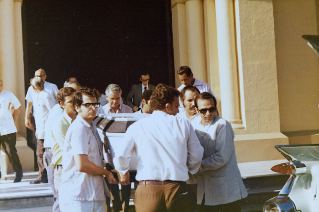 Sepelio de José Lezama Lima, La Habana, agosto de 1976.